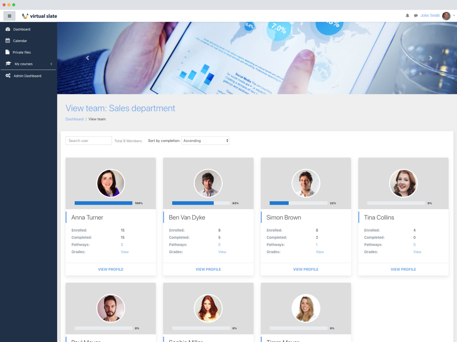 screenshot of Virtual Slate
